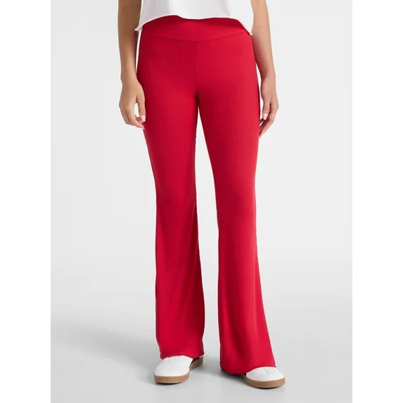 No Boundaries Flare Pants and 2-Pack, Women's and Women’s Plus | Walmart (US)