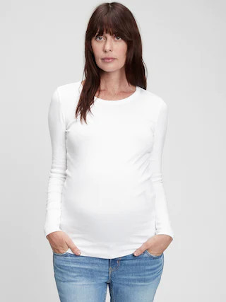 Maternity Modern Crewneck T-Shirt | Gap (US)
