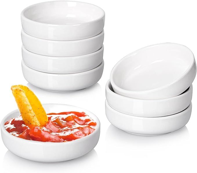 Delling 8 PACK Dipping Bowls Set, Ceramic Dipping Sauce Dishes, 3.5 Oz Soy Sauce Dish, Side Dish ... | Amazon (US)