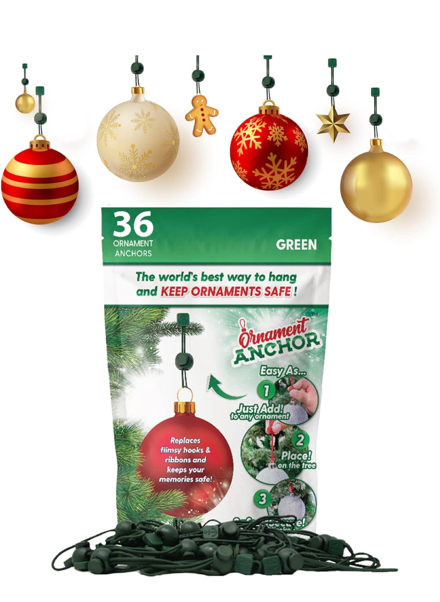 Ornament anchors make it easy to hang ornaments on your Christmas tree

#LTKHome #LTKFallSale #LTKSeasonal