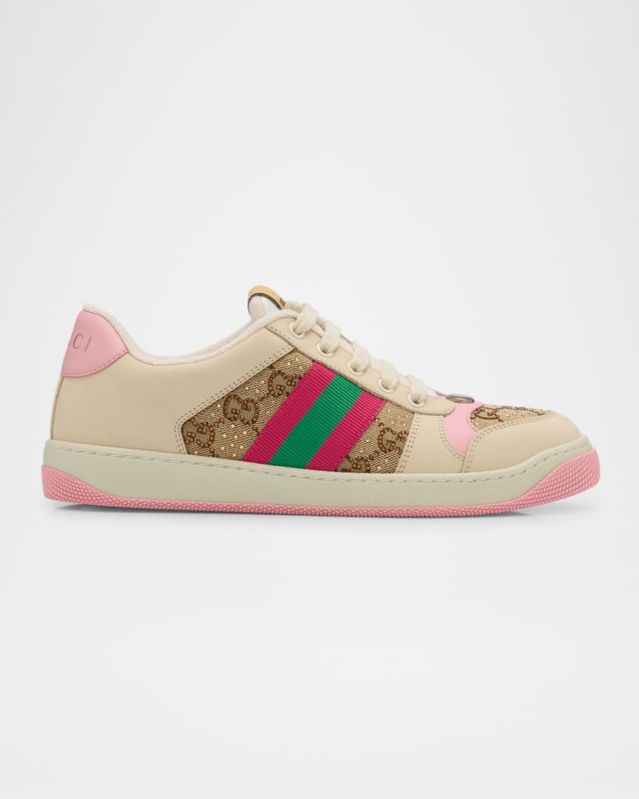 Gucci Screener GG Canvas Crystal Sneakers | Neiman Marcus
