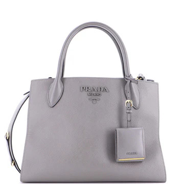 Monochrome Tote Saffiano with City Calf Medium | Rebag