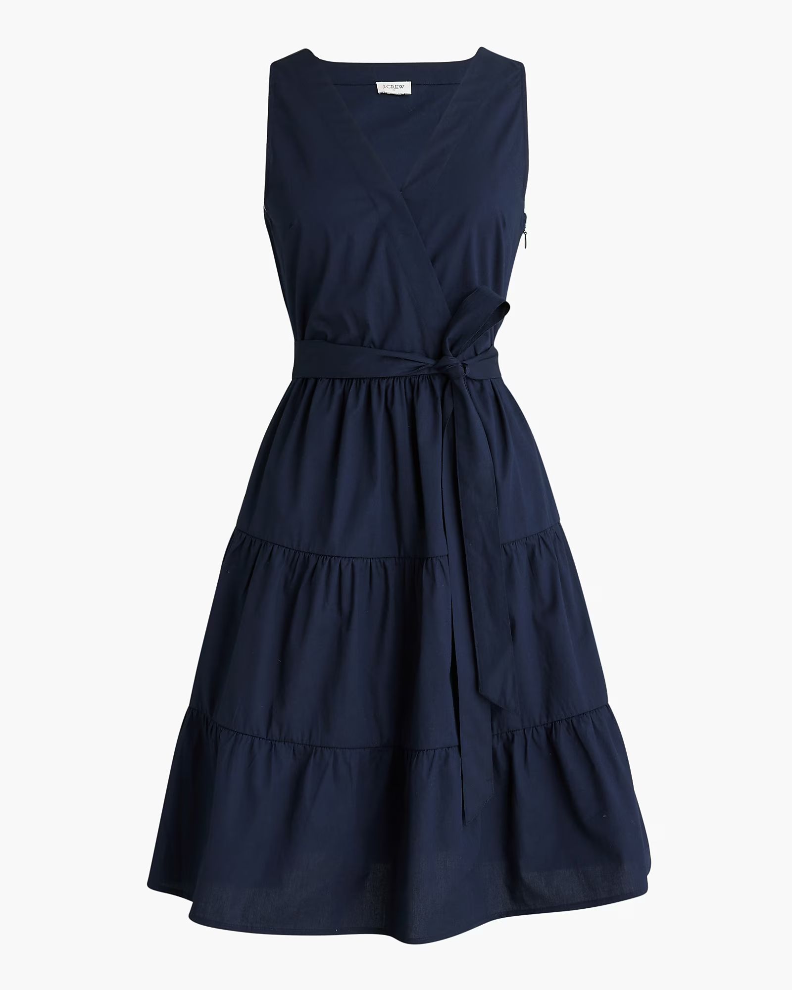 Faux-wrap sleeveless mini dress | J.Crew Factory