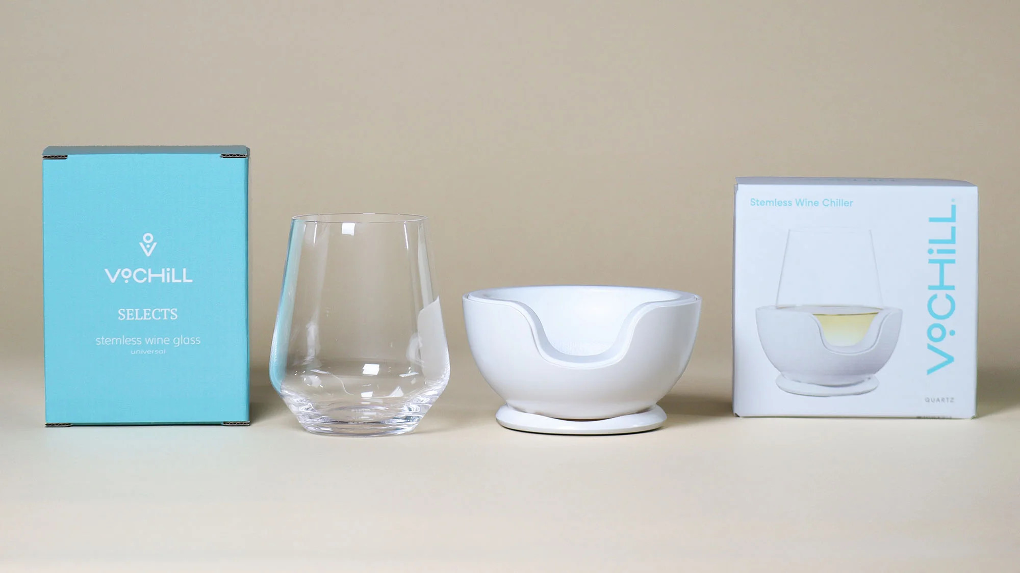 Stemless Chiller Gift Set Graphite | VoChill