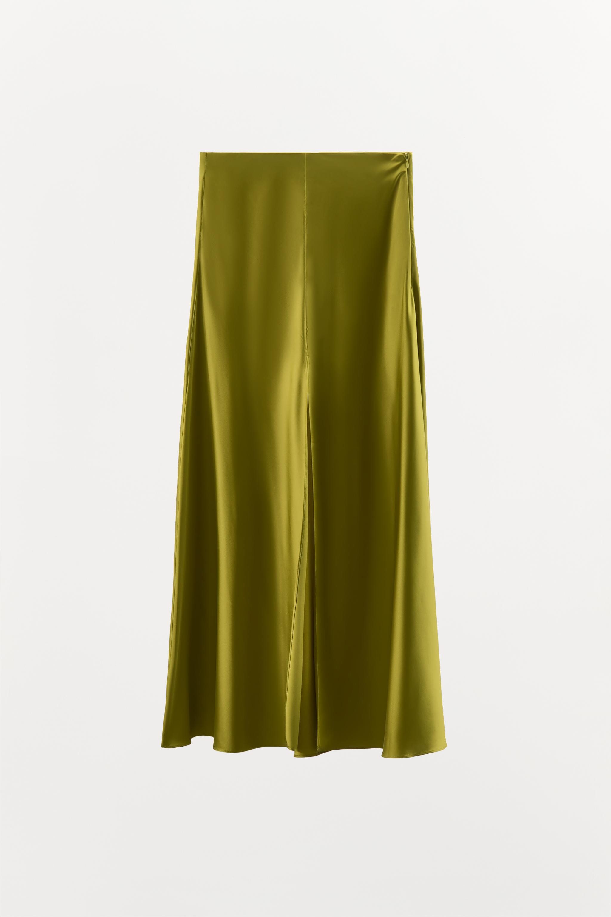 SATIN MIDI SKIRT | Zara US