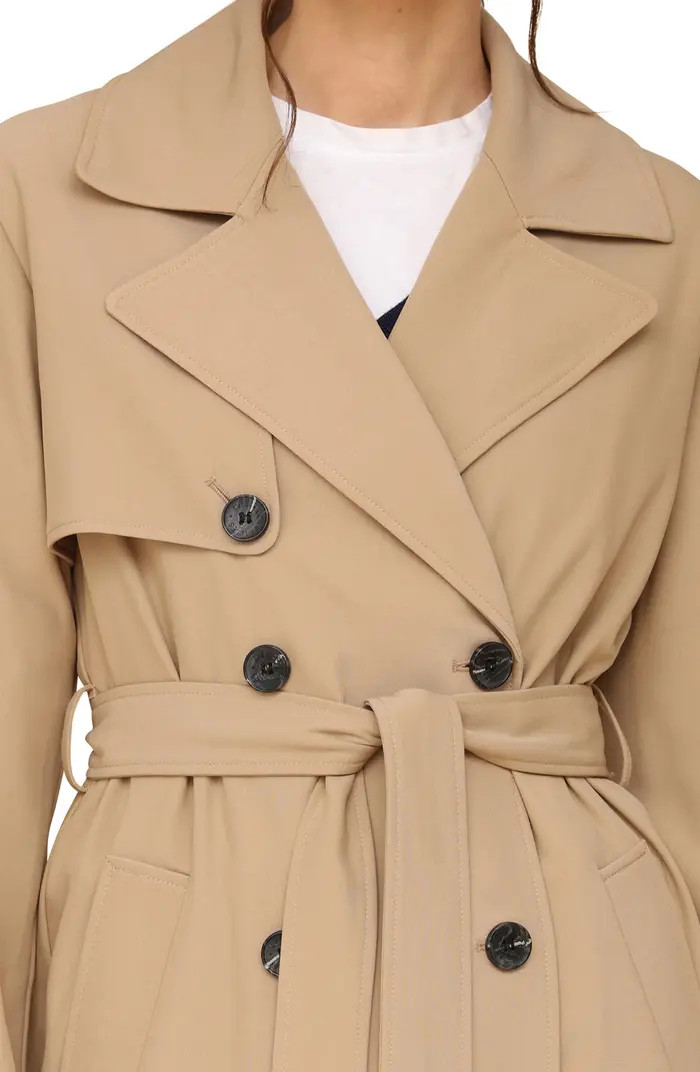 Avec Les Filles Relaxed Fit Button Back Trench Coat | Nordstrom | Nordstrom