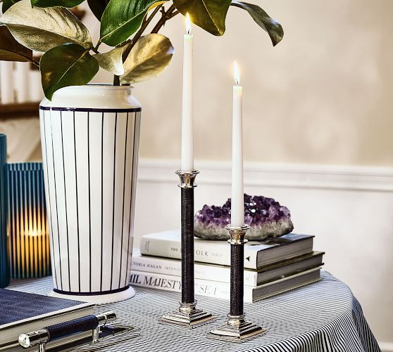 Brandon Maxwell Ludlow Taper Candle Holder | Pottery Barn (US)