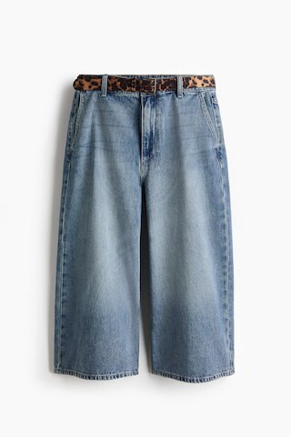 H & M - Wide High Waist Culotte Jeans - Light Denim Blue | H&M (US, CA, MX)