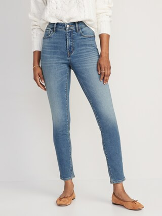 High-Waisted Rockstar Super-Skinny Built-In Warm Jeans for Women | Old Navy (US)