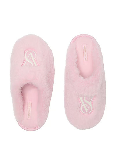 Luxe Plush Closed-Toe Slippers, Pink, S - Women's - Victoria's Secret | Victoria's Secret (US / CA )