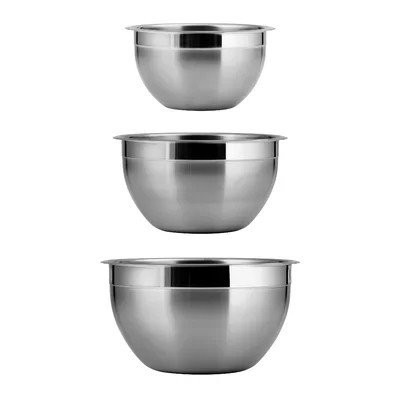 Tramontina Gourmet 3 Piece Stainless Steel Mixing Bowl Set | Wayfair North America