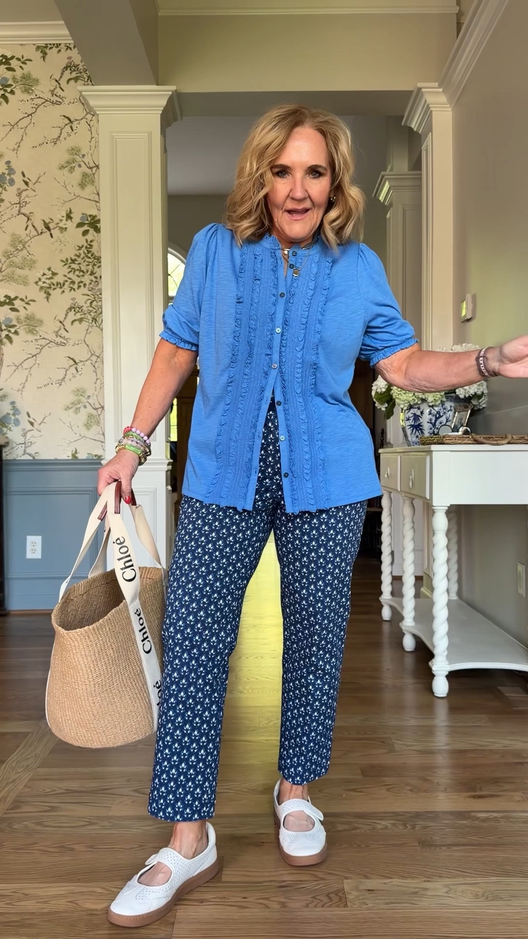 Top size 10 reg
Pants size 8 petite 
Sneakers tts 
20% off my new electric picks jewelry code TAKE20

#LTKSaleAlert #LTKPetite #LTKOver40