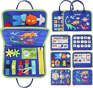 URMYWO Busy Board for Toddlers, Montessori Toys Busy Book for 1 2 3 4 Year Old Toddlers Preschool... | Amazon (US)