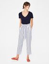 St Ives Paperbag Pants (Cobalt Stripe) | Boden (US)