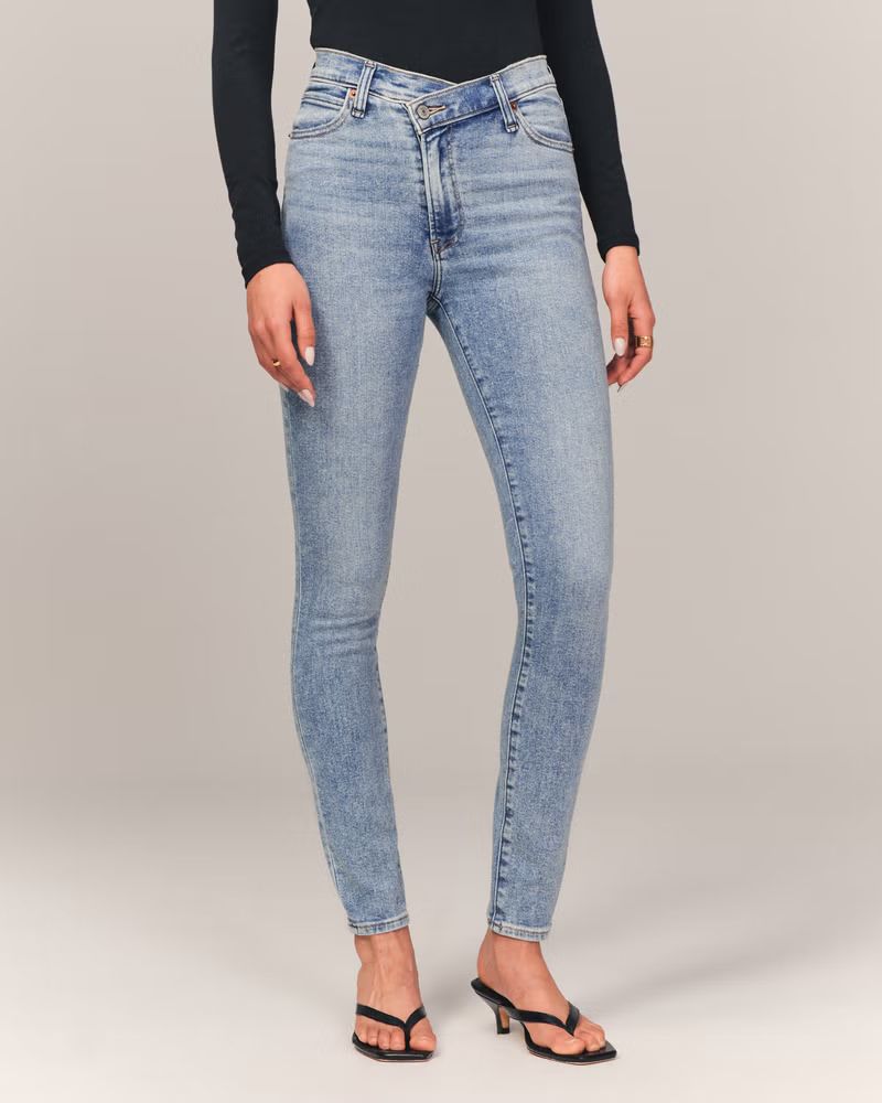 High Rise Super Skinny Ankle Jean | Abercrombie & Fitch (US)