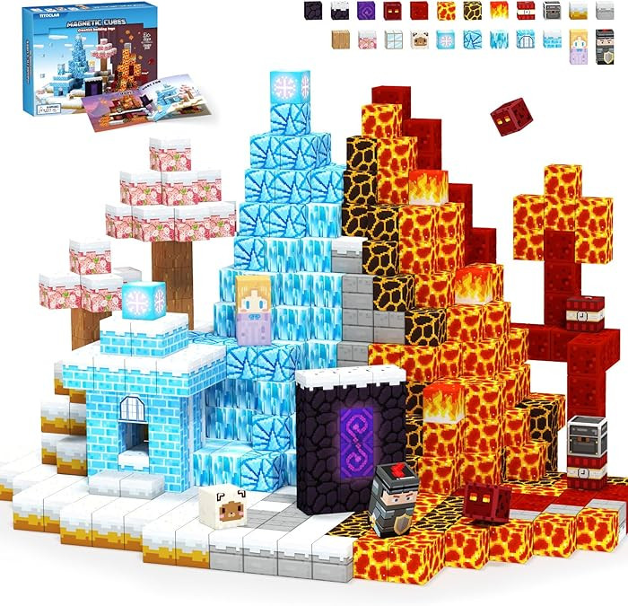 Magnetic Blocks, Magnetic Tiles Building Blocks, Magnet Cubes Kids Toys, Classroom Sensory Toys f... | Amazon (US)