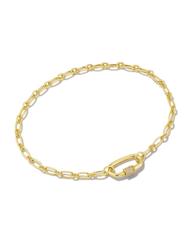 Bristol 18k Gold Vermeil Chain Bracelet in White Sapphire | Kendra Scott | Kendra Scott