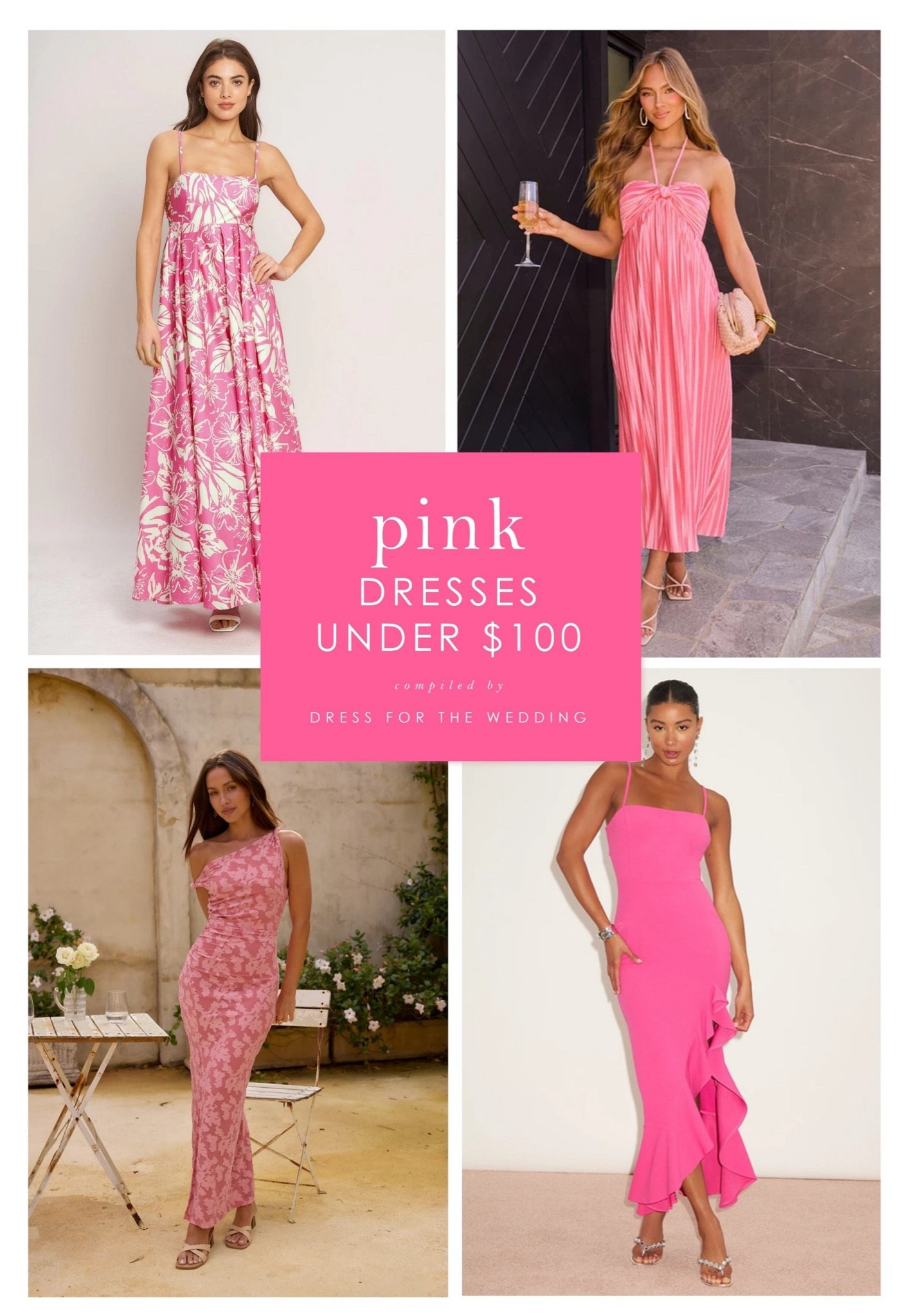 Pink dresses under $100. Affordable pink wedding guest dresses for summer weddings. 🌸 Semi formal and formal midi, maxi dresses under $100.

#LTKootd #LTKgrwm #LTKWedding