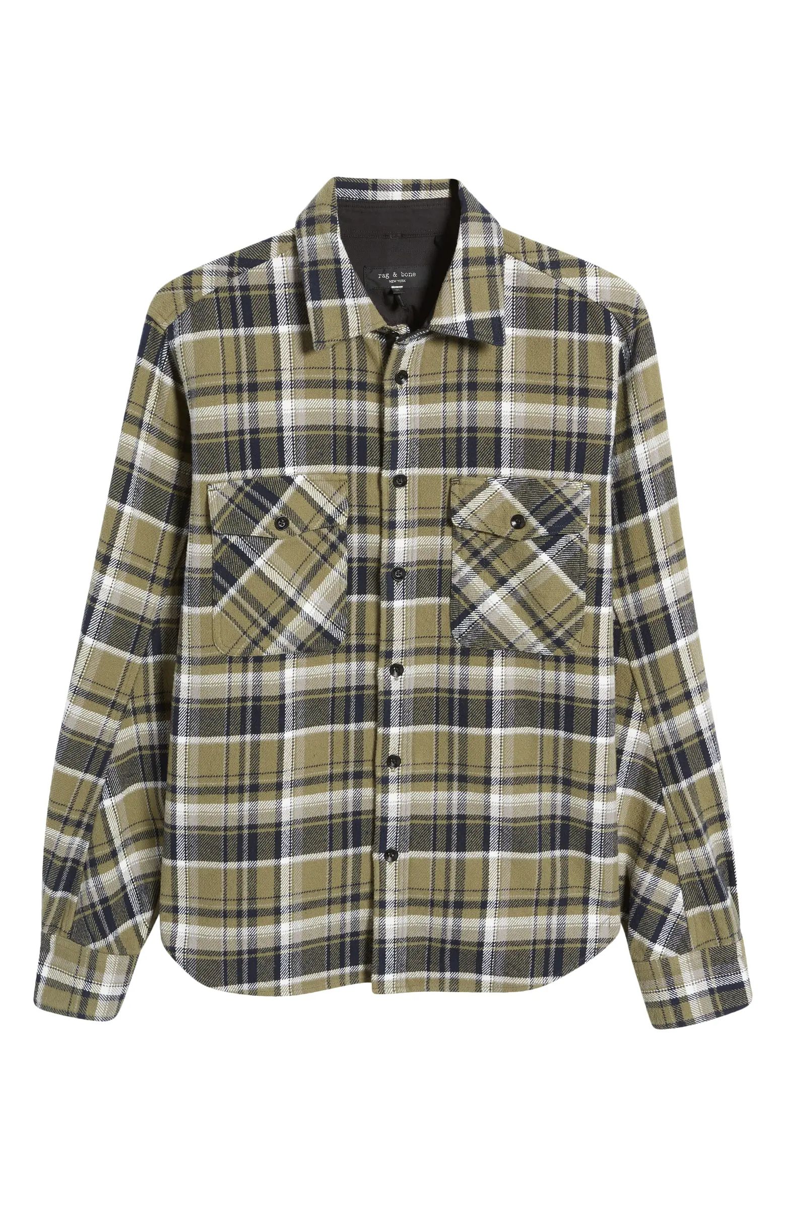 rag & bone Jack Plaid Engineered Twill Button-Up Shirt | Nordstrom | Nordstrom