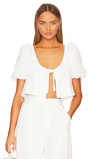 Rita Top in Coconut Milk | Revolve Clothing (Global)