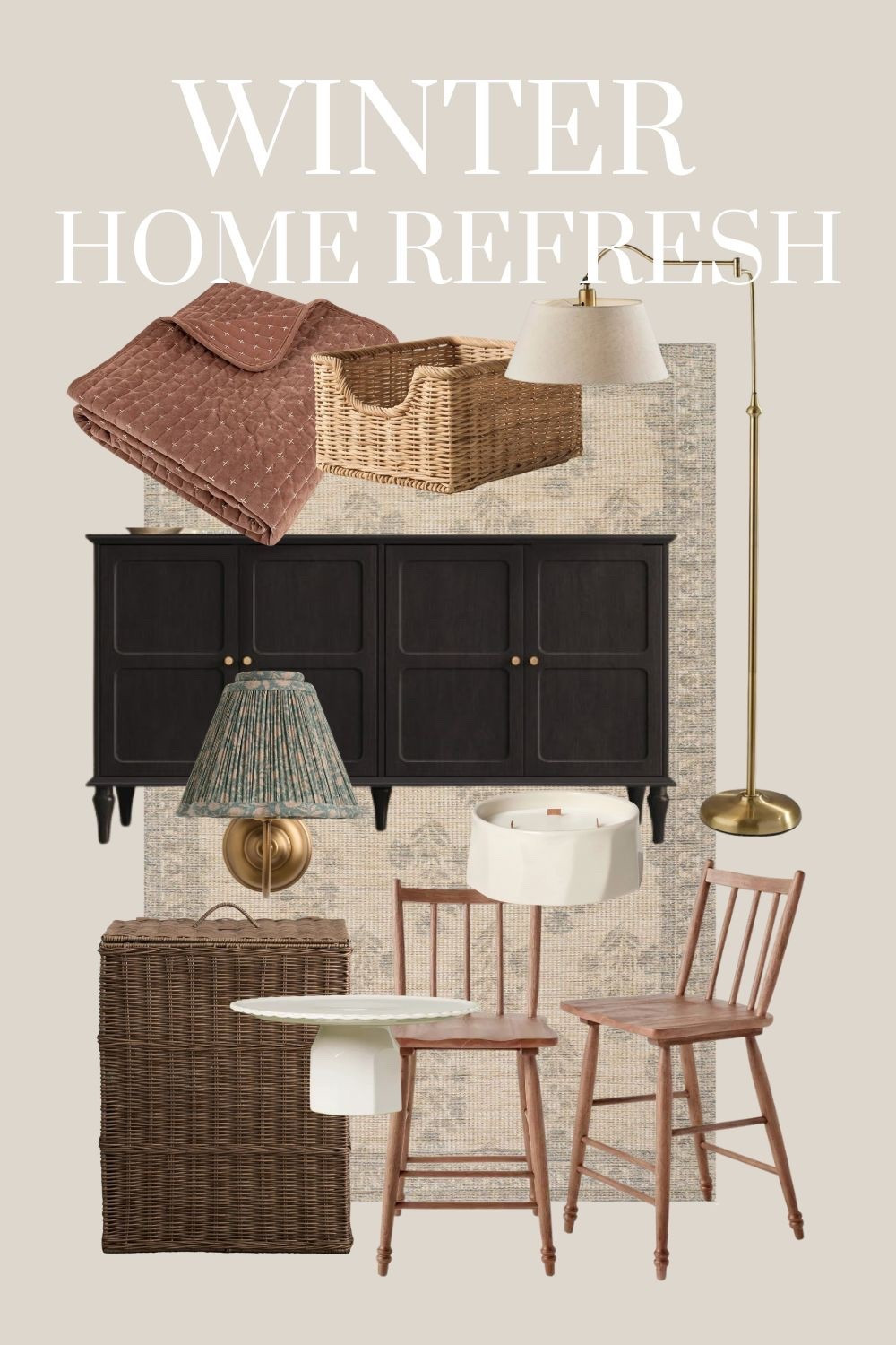 Winter home refresh furniture and decor finds. Once Christmas is over I like to do a deep cleaning and switch up things like rugs and lamps to get me through the rest of winter. 

#LTKFindsUnder100 #LTKSeasonal #LTKHome