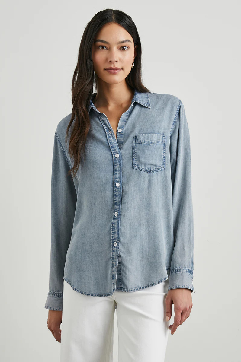 INGRID SHIRT - MED VINTAGE 
CLOUD WASH | Rails