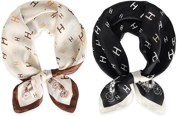 Relang Fashion Silk Satin Head Scarf for Women Hair Bandana Hair Scarf Wrap Neck Scarf for Women ... | Amazon (US)