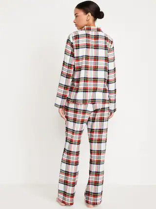 Flannel Pajama Set for Women | Old Navy (US)