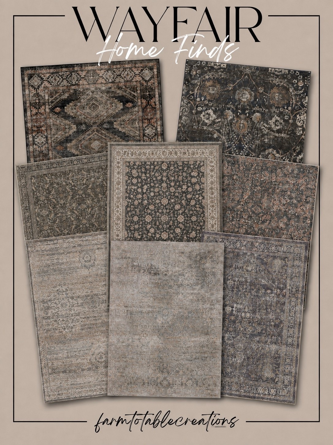 Wayfair Rugs That Look Like Designer Finds ✨

If you love the layered, collected look of vintage rugs, these Wayfair finds are some of my favorites. Rich patterns, muted tones, and timeless designs make them the perfect foundation for living rooms, bedrooms, dining spaces, and entryways. They instantly add warmth, texture, and a high-end feel without the luxury price tag.

Follow @farmtotablecreations on Instagram for more cozy home finds and affordable designer-inspired decor.

#LTKHome #Wayfair #WayfairFinds #AreaRug #VintageRug #NeutralHome #HomeDecor #DesignerInspired #CozyHome #InteriorDesign #AffordableHomeDecor #FarmToTableCreations

#LTKHome #LTKSaleAlert
