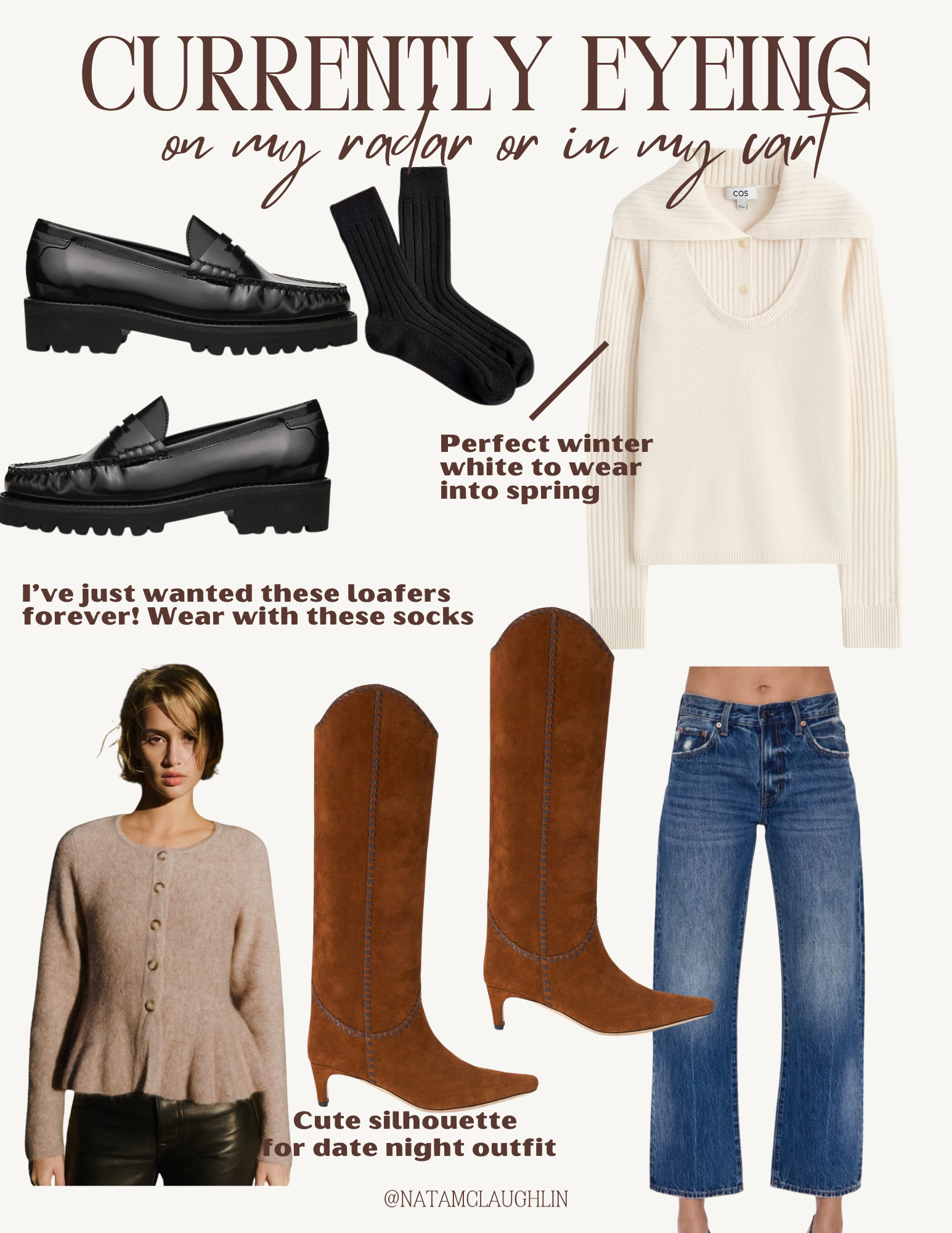 loafers, date night outfit, date night sweater, barrel jeans I love, western boots 

 #LTKmomlife #LTKSeasonal