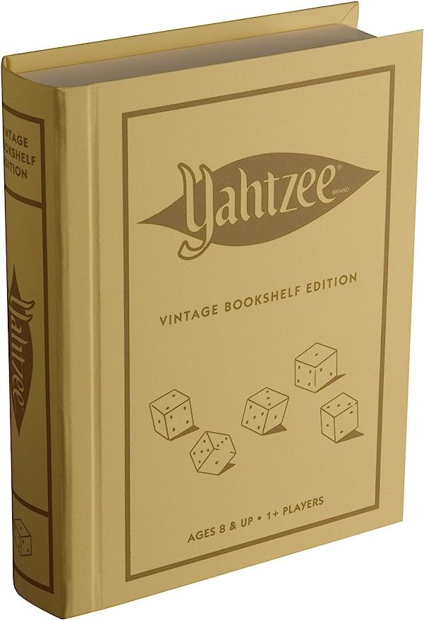 Winning Solutions Yahtzee Linen Book Vintage Edition Board Games | Amazon (US)