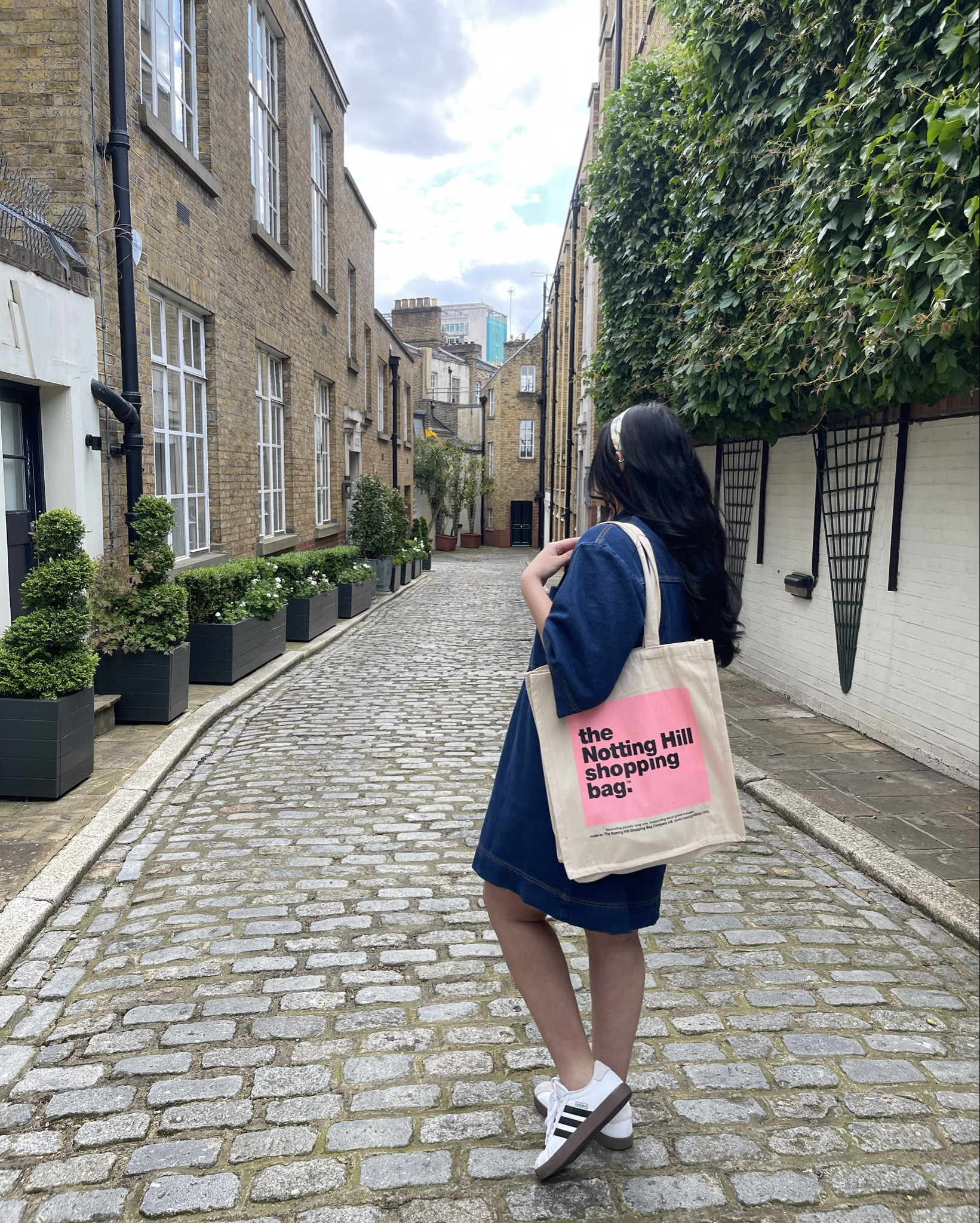 OOTD I wore while walking around Notting Hill, London !! 💐🥐✨

This denim dress has become my go-to for literally everything! 

#LTKTravel #LTKxPrimeDay #LTKMidsize