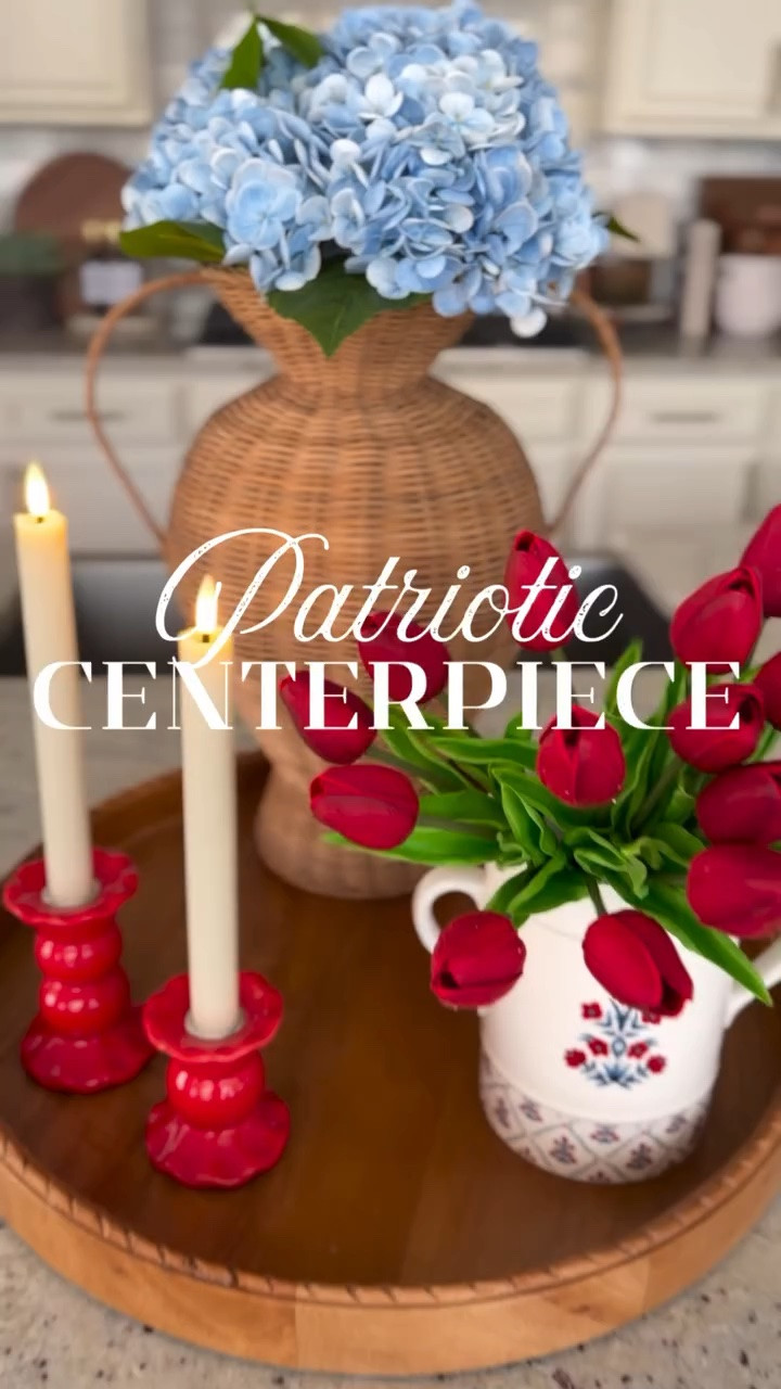 🇺🇸The easiest red, white & blue centerpiece you’ll copy ✨ 🤍

If you love that Pottery Barn look without the price tag… this one’s for you!

I styled this festive patriotic centerpiece on my kitchen counter using affordable finds and I’m obsessed with how it turned out 😍

This is one of those centerpieces that instantly makes your home feel ready for summer hosting 🇺🇸✨

Follow along for more seasonal decor finds + easy styling ideas 🤍

#patrioticdecor
#fourthofjulydecor
#summerdecor
#homeinspo
#decorideas

#LTKHome #LTKSeasonal