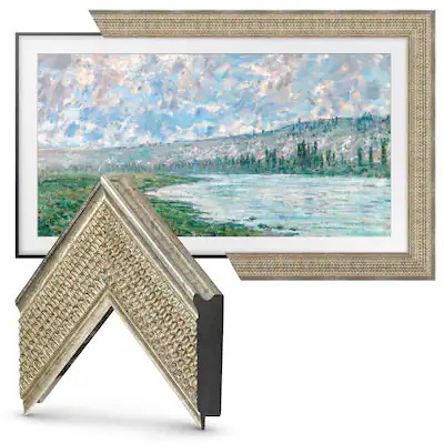 Deco TV Frames - Premiere Bezel for Samsung the Frame TV - 55" - Gatsby Silver | Best Buy U.S.