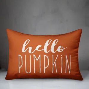 Gracie Oaks Clarkston Hello Pumpkin Lumbar Pillow Cover | Wayfair | Wayfair North America