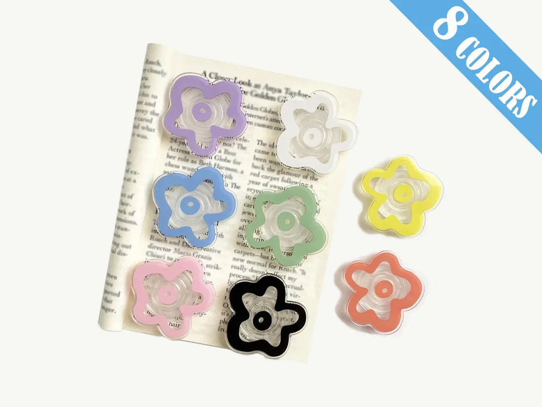 Flower Kindle Grip, Kindle Grip Stand Kindle Holder Kindle Accessories Kindle Paperwhite Accessor... | Etsy (US)