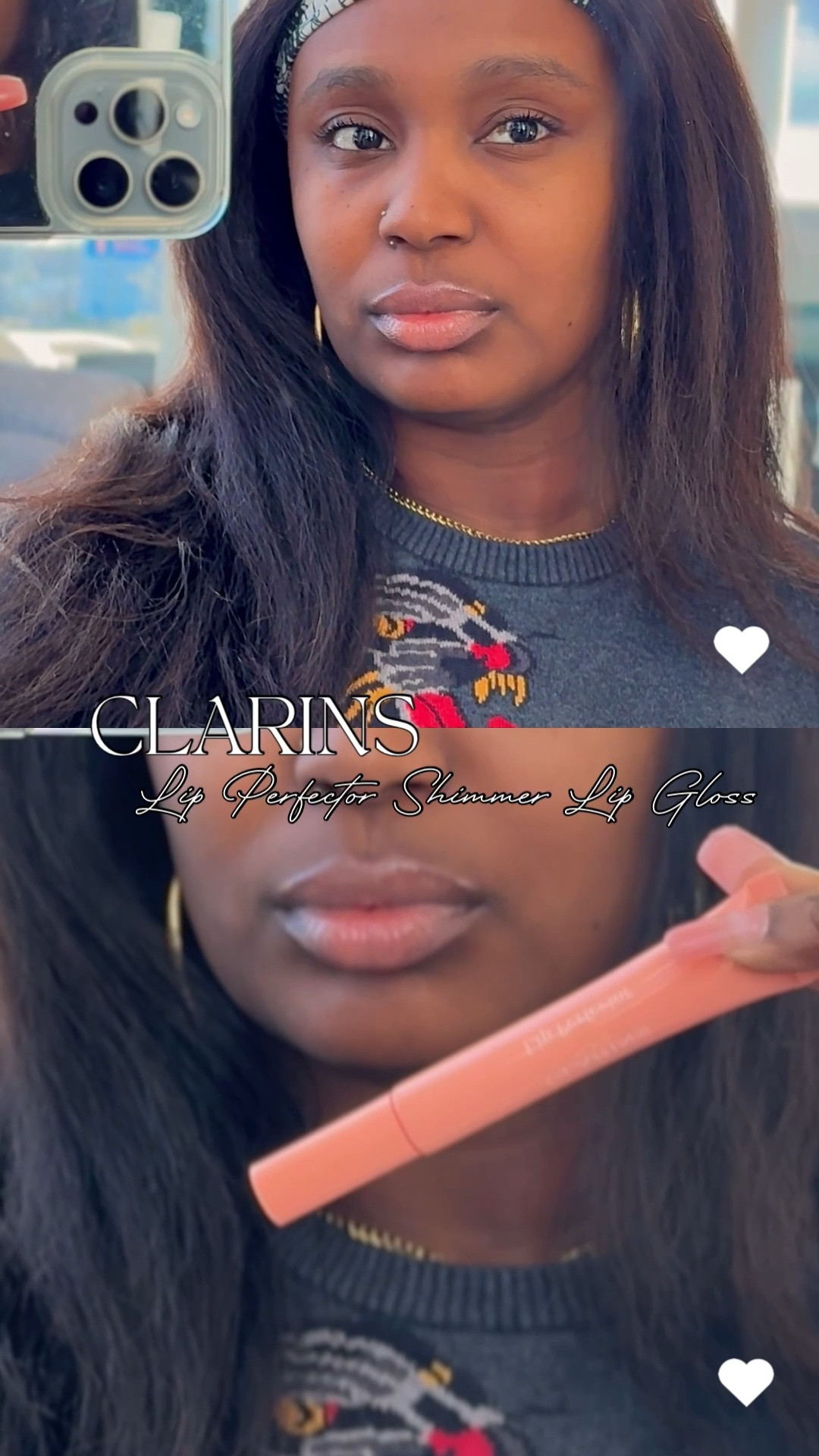 Soft shine, real care, no effort. ✨
Wearing the Clarins Lip Perfector Shimmer for instant hydration, visible plump, and that smooth, glossy finish that actually feels comfortable on the lips.

Infused with plumping peptides, wild mango butter, and shea butter to nourish while adding a sheer shimmer I keep reaching for. Lightweight, non-sticky, and perfect for everyday wear.

#LTKdayinmylife #LTKFindsUnder50 #LTKBeauty