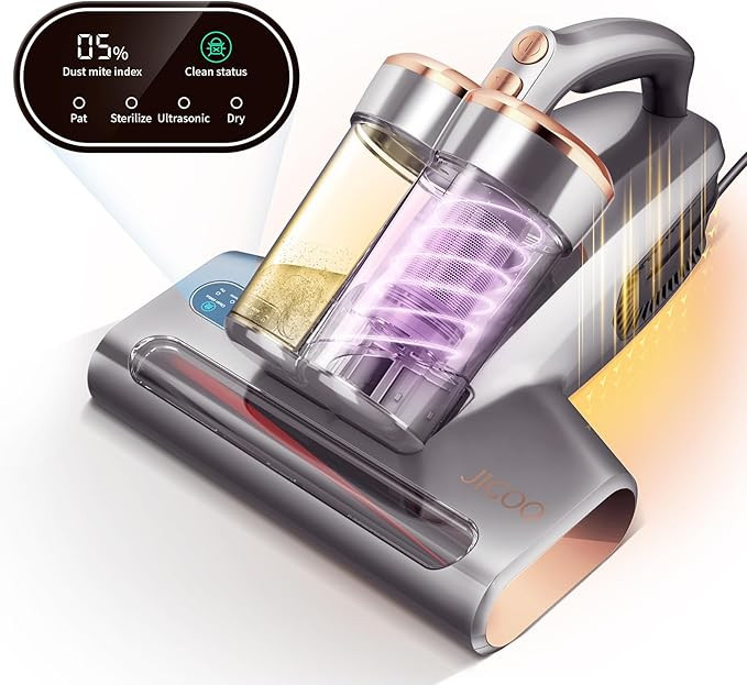 JIGOO Bed Vacuum Cleaner with Dust Sensor: 500W 13Kpa Mattress Vacuum Cleaner with UV & Ultrasoni... | Amazon (US)