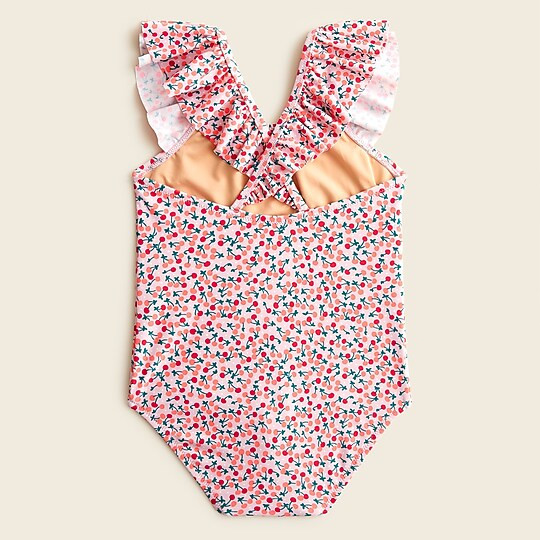Girls' ruffle-shoulder printed one-piece with UPF 50+Item BC227 
 
 
 
 
 There are no reviews fo... | J. Crew US
