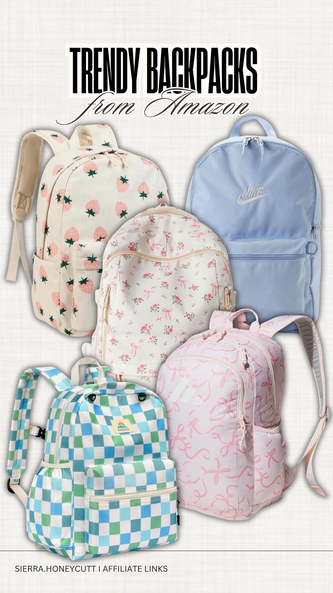 Trendy backpacks from Amazon! 

Back to school, kids, family, girls, boys, printed, school supplies, mom favorites

#LTKmomlife #LTKKids #LTKSeasonal
