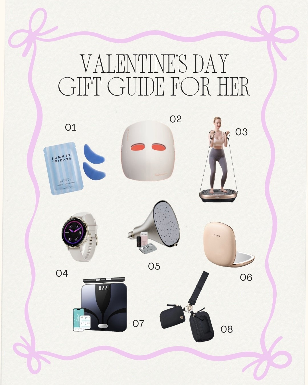 Valentines gift ideas for her! Self care, fitness, simple lifestyle items. Practical gifts year round. 

#LTKValentine #LTKBeauty #LTKActive