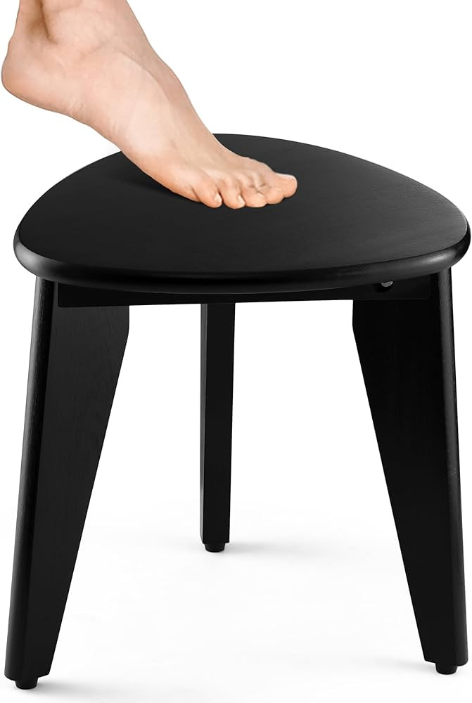 BLUEWEST Shower Foot Stool for Shaving Legs, Acacia Wood Shower Foot Rest, Bathroom Foot Step Sto... | Amazon (US)