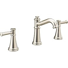 Moen T6405NL Belfield Two-Handle 8-Inch Widespread Bathroom Faucet Trim Kit, Valve Required, Poli... | Amazon (US)