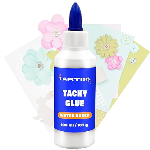 7 Artists Tacky Glue 100 ml – Colle Scrapbooking Liquide Transparente Idéale pour Papier, Bois... | Amazon (FR)