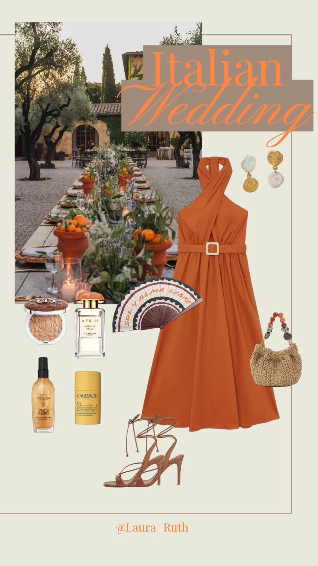 Italian summer wedding guest outfit inspo 🍊✨ burnt orange satin dress, golden details & that warm Mediterranean glow. Think Tuscan sunsets, long-table dinners & effortless elegance 🤎🍷 weddingguest summerwedding italiansummer weddingguestdress, summer dresses

#LTKuk #LTKsummer #LTKwedding