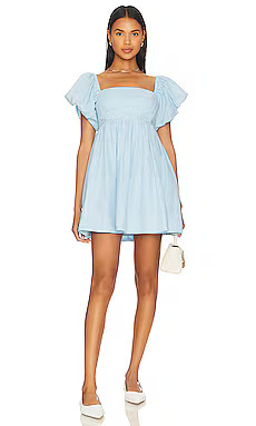 SOVERE Relish Mini Dress in Soft Blue from Revolve.com | Revolve Clothing (Global)