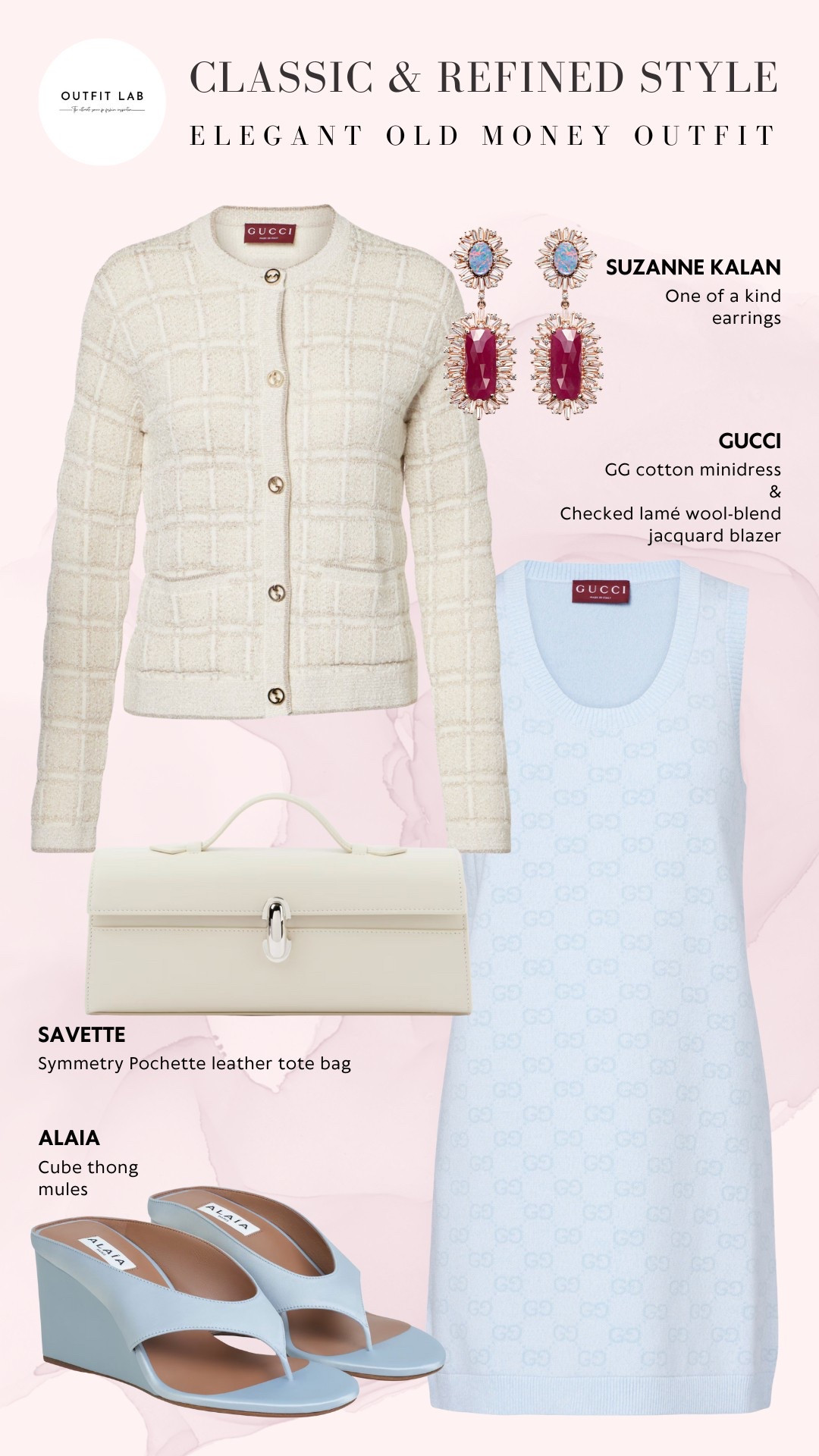 Elegant Old Money Outfit: Classic & Refined Style – Shop Now!

Step into timeless elegance with this refined old money-inspired outfit. Featuring a sophisticated Gucci dress and blazer combo, paired with feminine Alaia mules for a polished look. Accessorized with a sleek Savette Pochette and delicate Suzanne Kalan earrings, this ensemble exudes quiet luxury and classic charm. Perfect for elegant outings or upscale events. Shop now to add a touch of heritage style to your wardrobe!

#LTKStyleTip #LTKShoeCrush #LTKSeasonal