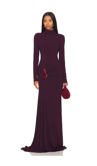 Lena Dress in Burgundy | Brown Wedding Guest Dress | Revolve Dress | Revolve Clothing (Global)