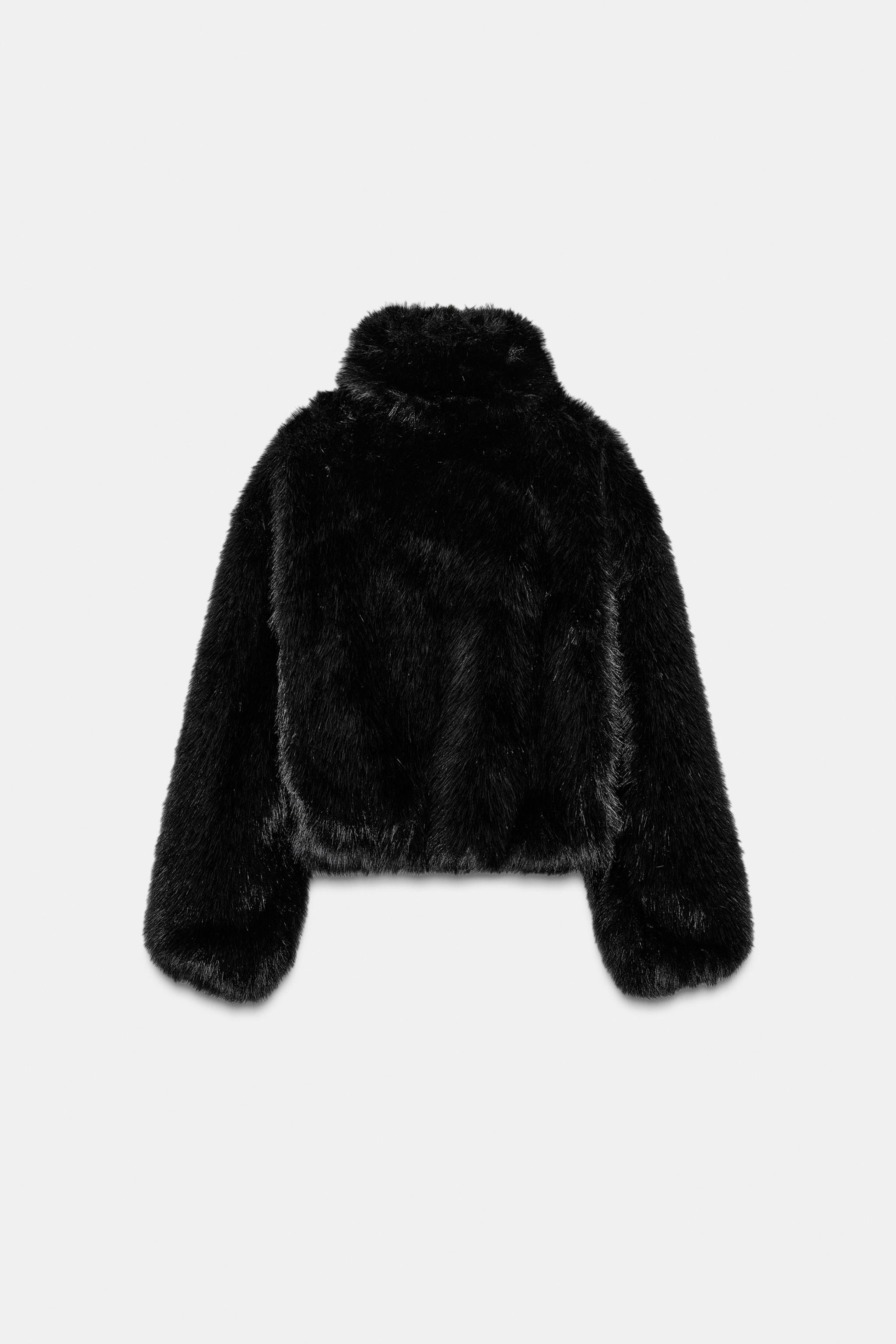 FAUX FUR SHORT COAT | Zara US