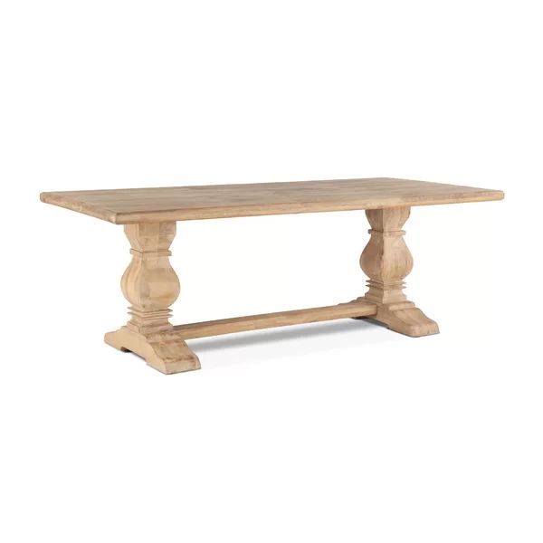 Katharine Mango Solid Wood Trestle Dining Table | Wayfair North America